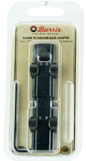 Picture of Burris 410991 Ruger-To-Weaver Base Adapter Matte Black 