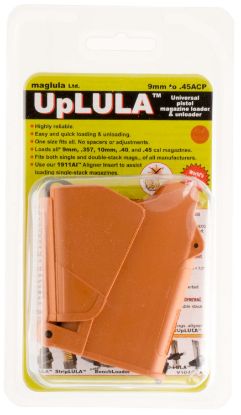 Picture of Maglula Up60bo Uplula Loader & Unloader Double Stack Single Stack Orange Polymer 9Mm Luger 45 Acp Pistols 