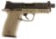 Picture of Smith & Wesson 10242 M&P Compact Frame 22 Lr 10+1 3.60" Black Steel Threaded Barrel & Serrated Slide, Flat Dark Earth Cerakote Polymer Frame W/Picatinny Rail, Ambidextrous 