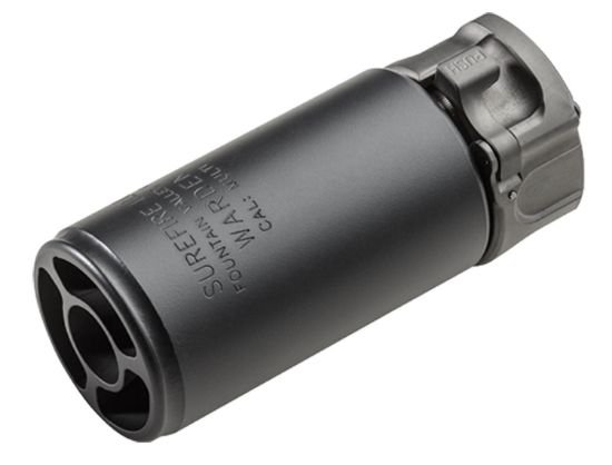 Picture of Surefire Wardenbk Warden Muzzle Device 7.62X39mm/5.56X45mm Nato Fast Attach Black Steel 