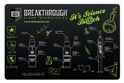 Picture of Breakthrough Clean Btrgmp Pistol Cleaning Mat Neoprene/Polyester 17" Long Breakthrough Cleaning Products Illustration 