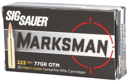 Picture of Sig Sauer E223m120 Marksman 223 Rem 77 Gr Open Tip Match 20 Per Box/ 25 Case 