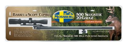 Picture of Mossberg 92010 Oem 20 Gauge 24" Slug Barrel W/Cantilever Mount, Fully-Rifled Bore & Blued Finish, For Use W/Mossberg 500 & Maverick 88 6-Shot Models, Includes 3-9X40mm Scope 