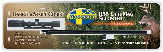 Picture of Mossberg 90835 Oem 12 Gauge 24" Slug Barrel W/Cantilever Mount, Fully-Rifled Bore & Blued Finish, For Use W/Mossberg 835 Ulti-Mag, Includes 3-9X40mm Scope 