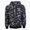 Picture of Arsenal Medium Black Camo Cotton-Poly Relaxed Fit Zip-Up Hoodie