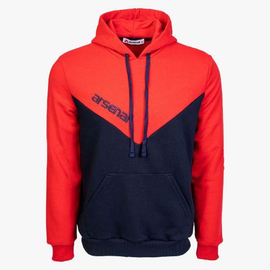 Picture of Arsenal Medium Blue / Red Sport Cotton-Poly Relaxed Fit Pullover Hoodie