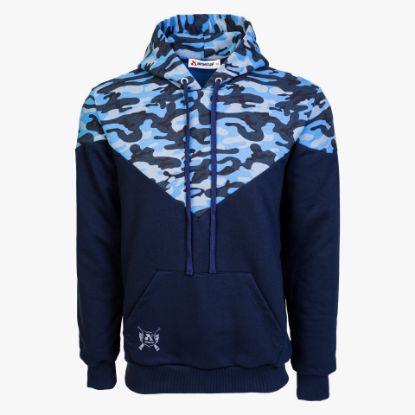 Picture of Arsenal Large Blue Camo Cotton-Poly Relaxed Fit Ascend Pullover Hoodie