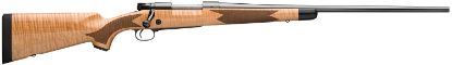 Picture of Winchester Repeating Arms 535218212 Model 70 Super Grade 243 Win Caliber With 5+1 Capacity, 22" Barrel, High Polished Blued Metal Finish & Gloss Aaa Maple Stock Right Hand (Full Size) 