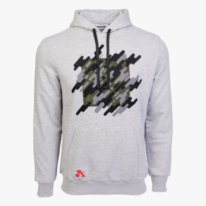 Picture of Arsenal Medium Beige Cotton-Poly Relaxed Fit Graphic Pullover Hoodie