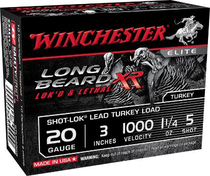 Picture of Winchester Ammo Stlb2035 Long Beard Xr Shot-Lok 20 Gauge 3" 1 1/4 Oz 5 Shot 10 Per Box/ 10 Case 