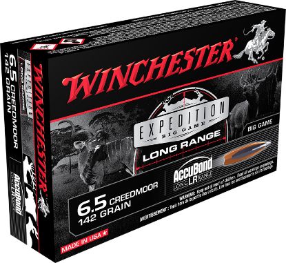 Picture of Winchester Ammo S65lr Expedition Big Game Long Range 6.5 Creedmoor 142 Gr Nosler Accubond Long Range 20 Per Box/ 10 Case 