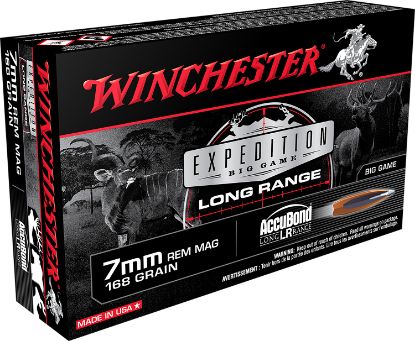 Picture of Winchester Ammo S7lr Expedition Big Game Long Range 7Mm Rem Mag 168 Gr Nosler Accubond Long Range 20 Per Box/ 10 Case 