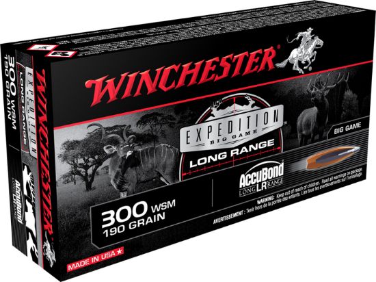 Picture of Winchester Ammo S300slr Expedition Big Game Long Range 300 Wsm 190 Gr Nosler Accubond Long Range 20 Per Box/ 10 Case 