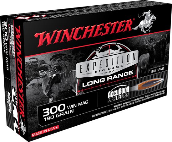 Picture of Winchester Ammo S300lr Expedition Big Game Long Range 300 Win Mag 190 Gr Nosler Accubond Long Range 20 Per Box/ 10 Case 