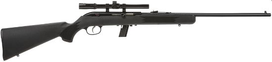 Picture of Savage Arms 40000 64 Fxp 22 Lr Caliber With 10+1 Capacity, 21" Barrel, Matte Blued Metal Finish, Matte Black Synthetic Stock & No Accutrigger Right Hand (Full Size) Includes 4X15mm Scope 