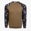 Picture of Arsenal Large Khaki / Black Camo Cotton-Poly Standard Fit Pullover Sweater