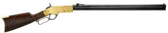 Picture of Henry H011c Original Henry Rifle 45 Colt (Lc) Caliber With 13+1 Capacity, 24.50" Blued Barrel, Polished Brass Metal Finish & Fancy American Walnut Stock, Right Hand (Full Size) 