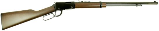 Picture of Henry H001tlb Frontier 22 Short Caliber With 16 Lr/21 Short Capacity, 24" Barrel, Black Metal Finish & American Walnut Stock Right Hand 