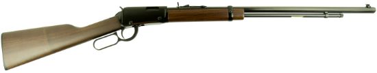 Picture of Henry H001tmlb Frontier Full Size 22 Wmr 12+1, 24" Blued Octagon Barrel, Grooved Black Steel Receiver, Fixed American Walnut Wood Stock 