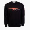 Picture of Arsenal Large Black Cotton-Poly Standard Fit Graphic Pullover Sweater