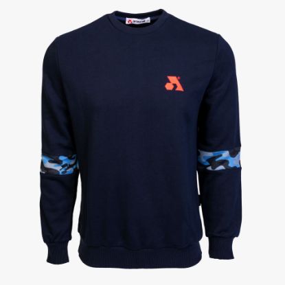 Picture of Arsenal Large Blue Cotton-Poly Standard Fit Flex Pullover Sweater