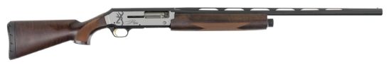 Picture of Browning 011412605 Silver Field Micro Midas 20 Gauge 26" 3" 4+1, Alloy Receiver With Silver/Matte Black Bi-Tone Finish, Satin Turkish Walnut Stock With Cut Checkering (Compact) 