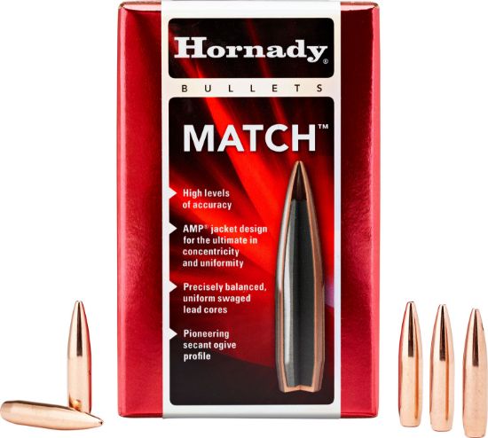 Picture of Hornady 24561 Eld Match 6Mm .243 108 Gr Extremely Low Drag Match 100 Per Box/ 25 Case 