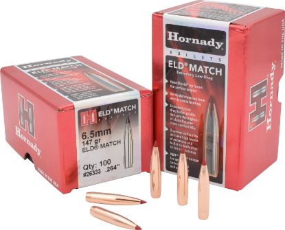 Picture of Hornady 26333 Eld Match 6.5Mm .264 147 Gr Extremely Low Drag Match 100 Per Box/ 15 Case 