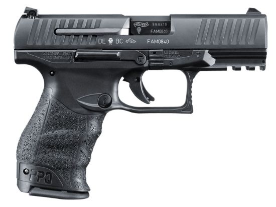 Picture of Walther Arms 2807077 Ppq M2 45 Acp 10+1 4.25" Black Steel Barrel, Matte Black Tenifer Serrated Steel Slide, Black Polymer Frame W/Picatinny Rail, Black Finger Grooved Grip, Firing Pin/Trigger Safety 