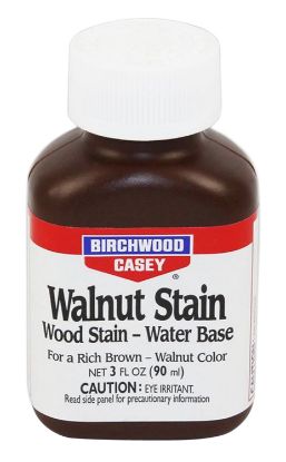 Picture of Birchwood Casey 24123 Walnut Wood Stain Water-Based 3 Oz. Bottle 