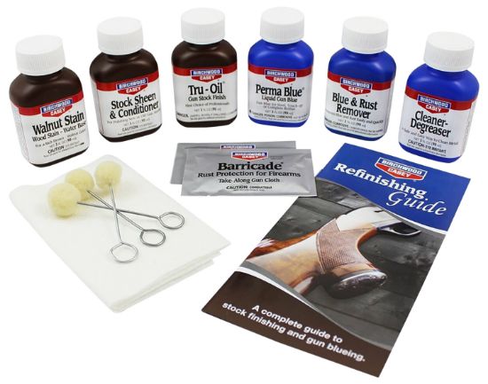 Picture of Birchwood Casey 20001 Deluxe Perma Blue & Tru-Oil Gun Stock Finishing Kit 