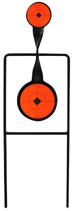 Picture of Birchwood Casey 46221 World Of Targets Sharpshooter Rimfire Pistol/Rifle Ar500 Steel Black/Orange Bullseye Illustration Impact Enhancement Motion 