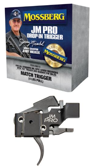 Picture of Mossberg 96010 Jm Pro Adjustable Match Ar Drop-In Trigger, Fits Ar15s & Ar10s W/.154" Trigger & Hammer Pin Holes, Factory-Set 4 Pound Pull Weight 