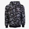 Picture of Arsenal Black Camo Cotton-Poly Relaxed Fit Zip-Up Hoodie