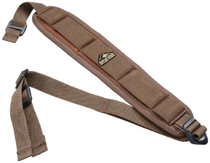 Picture of Butler Creek 180015 Comfort Stretch Rifle Sling Brown Neoprene W/Non-Slip Grippers 20"-46" Oal 2.50" Wide Adjustable Design 
