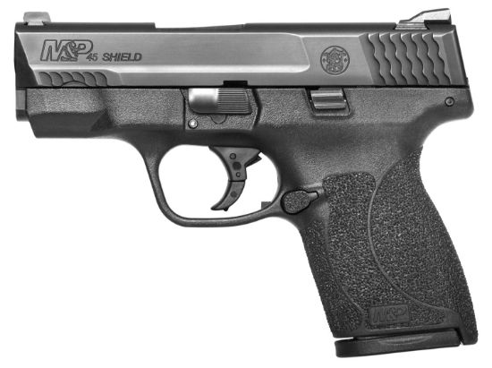 Picture of Smith & Wesson 11726 M&P Shield M2.0 Micro-Compact Frame 45 Acp 6+1 7+1 3.30" Black Armornite Stainless Steel Barrel, Black Armornite Serrated Stainless Steel Slide, Matte Black Polymer Frame 