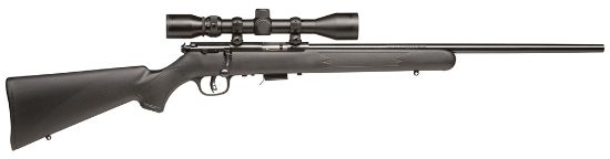 Picture of Savage Arms 96209 93R17 Fxp 17 Hmr Caliber With 5+1 Capacity, 21" Barrel, Matte Blued Metal Finish, Matte Black Synthetic Stock & Accutrigger Right Hand (Full Size) Includes 3-9X40mm Scope 