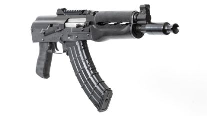 Picture of Zastava Zpap92 7.62X39mm Semi-Automatic 30 Round Ak47 Pistol With Booster Muzzle Brake And Rails