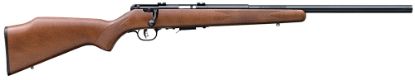 Picture of Savage Arms 96701 93R17 Gv 17 Hmr Caliber With 5+1 Capacity, 21" Heavy Barrel, Matte Blued Metal Finish, Satin Hardwood Stock & Accutrigger Right Hand (Full Size) 