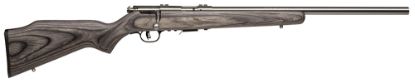 Picture of Savage Arms 96705 93R17 Bvss 17 Hmr Caliber With 5+1 Capacity, 21" Barrel, Satin Stainless Metal Finish, Gray Laminate Stock & Accutrigger Right Hand (Full Size) 