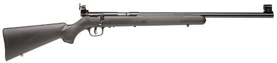 Picture of Savage Arms 28900 Mark I Fvt 22 Short, 22 Long Or 22 Lr Caliber With 1Rd Capacity, 21" Barrel, Satin Blued Metal Finish, Black Synthetic Stock & Accutrigger Right Hand (Full Size) 