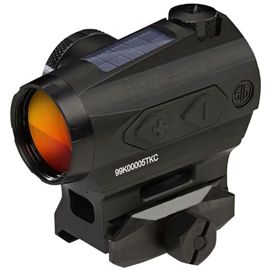 Picture of Sig Sauer Electro-Optics Sor43031 Romeo4t Black Anodized 1X20mm 2 Moa Red Ballistic Circle Dot Multi Reticle 