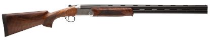 Picture of Stevens 22592 555 E 12 Gauge Break Open 3" 2Rd 28" Black Semi-Gloss Vent Rib Barrel, Silver Engraved Aluminum Receiver, Oiled Turkish Walnut Stock, Ambidextrous 