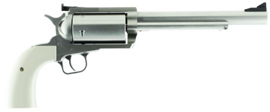 Picture of Magnum Research Bfr45707b Bfr Long Cylinder Extra Large Frame 45-70 Gov 5 Shot, 7.50" Brushed Stainless Steel Barrel, Cylinder & Frame, Bisley White Laminate Grip, Exposed Hammer 