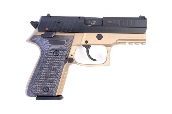 Picture of Arex Rex Zero 1Cp-03Gr1 9Mm Flat Dark Earth With Hogue Piranha Black Grey Grips Semi-Automatic 15 Round Pistol