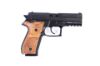 Picture of Arex Rex Zero 1S-01W Black With Oak Wood Grips 9Mm 17 Round Pistol