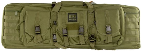 Picture of Bulldog Bdt4037g Bdt Tactical Single Green Nylon, 3 Accessory Pockets, Deluxe Padded Backstraps, Lockable Zippers & Padded 