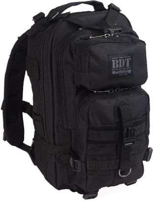 Picture of Bulldog Bdt410b Bdt Tactical Compact W/ Black Finish, 2 Main & Accessory Compartments, Hydration Bladder Compartment & Molle, Alice Compatible 