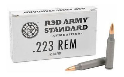 Picture of Red Army Standard 223 Rem 55 Grain Full Metal Jack Case Of 1000 Rounds