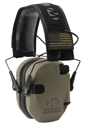 Picture of Walker's Gwprsempat Razor Patriot Slim Muff 23 Db Over The Head Flat Dark Earth/Black Polymer 